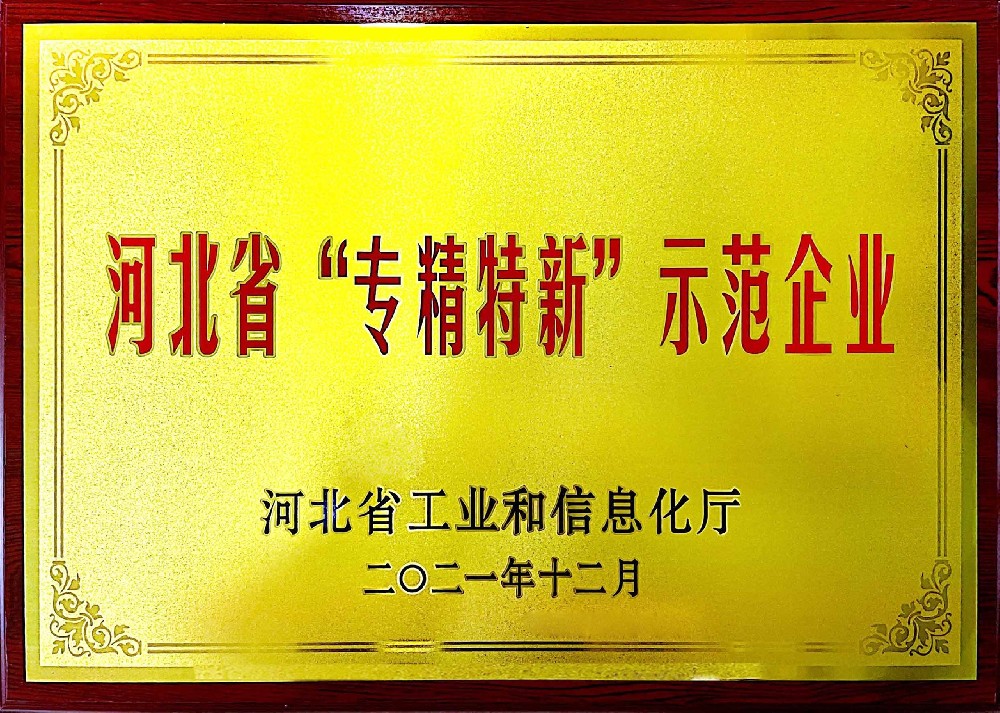 彩神体育荣获佳河北省“专精特新”示范企业