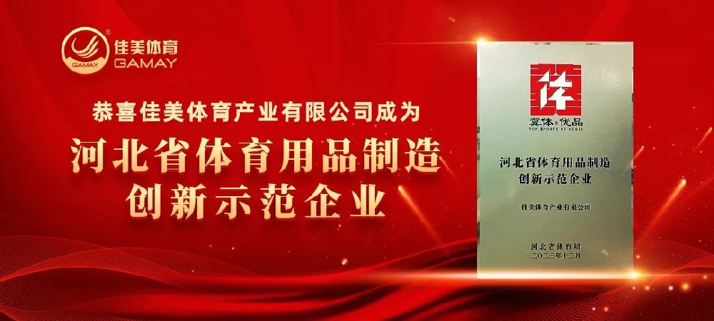 彩神体育荣获“河北省体育用品制造创新示范企业”